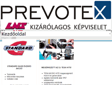 Tablet Screenshot of prevotex.hu